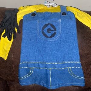 Little girls Minion dress costume